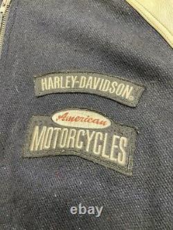 Harley Davidson Leather Letterman Varsity Jacket Mens XXL