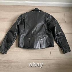 Harley-Davidson Leather Motorcycle Biker Jacket Men's Size Medium Black