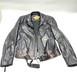 Harley Davidson Leather Motorcycle Jacket Medium Black Belted Biker