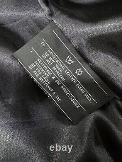 Harley Davidson Leather Motorcycle Jacket Men's XL Black Zip Embroidered Heavy