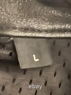 Harley-Davidson Leather Motorcycle Jacket Mens L Black Riding Gear 1903 Genuine