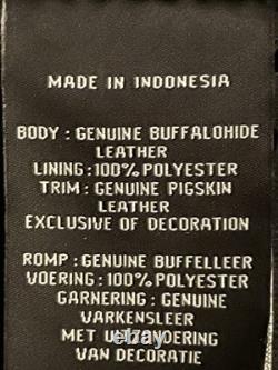 Harley-Davidson Leather Motorcycle Jacket Mens L Black Riding Gear 1903 Genuine