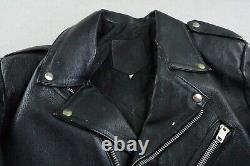 Harley Davidson Leather Size 46 Motorcycle Jacket Vintage 1970's Embroidered