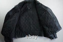 Harley Davidson Leather Size 46 Motorcycle Jacket Vintage 1970's Embroidered