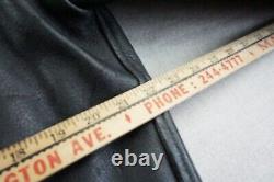 Harley Davidson Leather Size 46 Motorcycle Jacket Vintage 1970's Embroidered