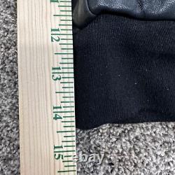 Harley Davidson Leather Two Tone Zip Up Bomber Jacket Vintage Small