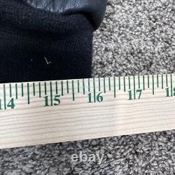 Harley Davidson Leather Two Tone Zip Up Bomber Jacket Vintage Small