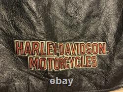 Harley Davidson Leather Vest Jacket Men's XL Extra Large