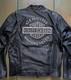 Harley Davidson MD Mens ROAD WARRIOR Reflective Leather Motorcycle Riding Jacket