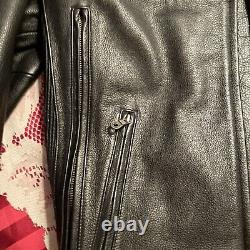 Harley Davidson Men CLASSIC CRUISER Leather Motorcycle Jacket/Size L 98114-D6vm