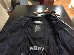 Harley Davidson Men FXRG Waterproof Body Armor Black Leather Jacket 98518-05VM L