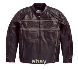 Harley Davidson Men LUMINATOR 360 Leather Jacket Reflective 3XL Armored