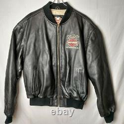 Harley Davidson Men XL Spirit Pittsburgh, PA Genuine Leather Motorcycle Jacket