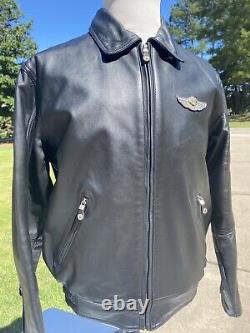 Harley-Davidson Men's 100th Anniversary Leather Jacket Medium USA Made MINT