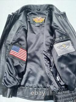 Harley-Davidson Men's 100th Anniversary Leather Jacket XL Black 97401-03VM USA
