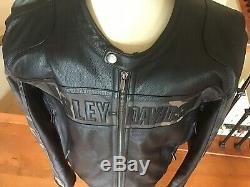 Harley Davidson Men's 2XL Camo & Black Vented Leather Jacket in Great Condition