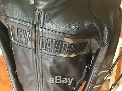 Harley Davidson Men's 2XL Camo & Black Vented Leather Jacket in Great Condition