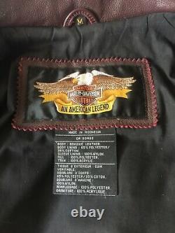 Harley Davidson Men's 95th Anniversary USED Leather jacket Size Medium