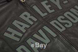 Harley Davidson Men's ACCELERATOR Leather Jacket Switchback 2in1 2XL 97147-10VM