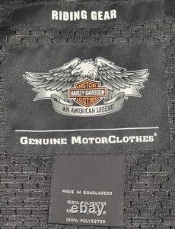 Harley-Davidson Men's Bar & Shield Logo Mesh Riding Jacket Black/Grey Sz Medium