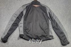Harley-Davidson Men's Bar & Shield Logo Mesh Riding Jacket Black/Grey Sz Medium