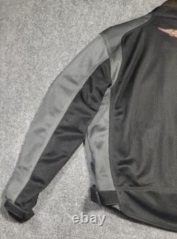 Harley-Davidson Men's Bar & Shield Logo Mesh Riding Jacket Black/Grey Sz Medium