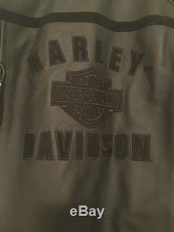 Harley Davidson Men's Black Leather Jacket XL