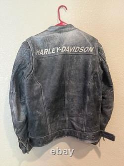 Harley Davidson Men's Boulevard Distressed Leather MED Jacket 97170-13VM