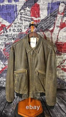 Harley-Davidson Men's Brown Leather Jacket Large L An American Legend Lined