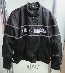 Harley-Davidson Men's Classic Cruiser Mesh Riding Jacket 98248-09 XXL Black