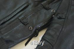 Harley Davidson Men's EVOLUTION Reflective Black Leather Jacket XL 98068-14VM