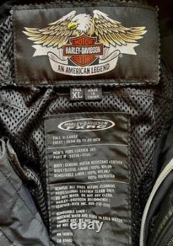Harley-Davidson Men's FXRG leather premium riding jacket. XLT, Tall. Excellent