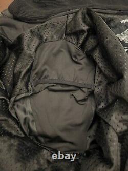 Harley Davidson Men's Green Padded Military Motorcycle Jacket Cotton Canvas XL