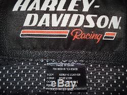 Harley Davidson Men's LARGE Screamin Eagle Leather Jacket 98226-06VM RARE