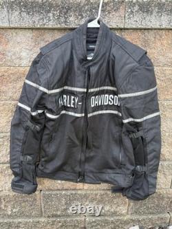 Harley Davidson Men's Large Riding Jacket, Classic Cruiser Mesh with Liner Sz M