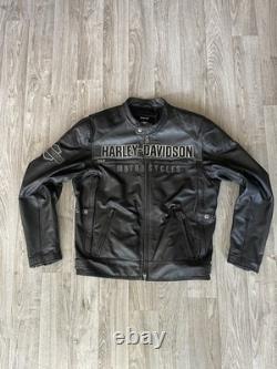 Harley-Davidson Men's Leather Biker Jacket Size XL