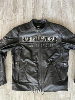 Harley-Davidson Men's Leather Biker Jacket Size XL