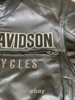 Harley-Davidson Men's Leather Biker Jacket Size XL