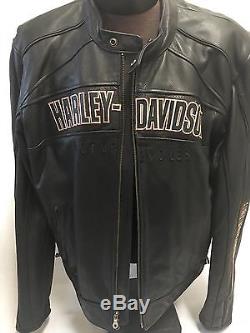 Harley Davidson Men's Leather Jacket Excellent Condition Size 2Xl