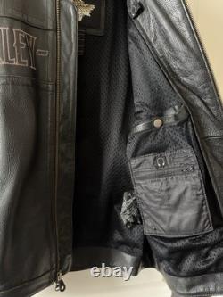 Harley-Davidson Men's Leather Motorcycle Jacket Large