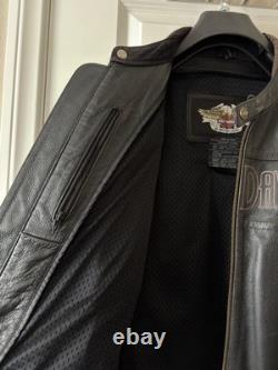 Harley-Davidson Men's Leather Motorcycle Jacket Large