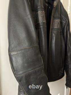 Harley-Davidson Men's Leather Motorcycle Jacket Large