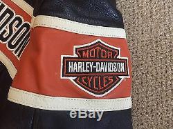Harley Davidson Men's Leather Racing Jacket XL Screaming Eagle