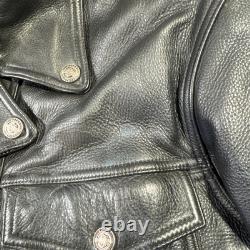 Harley-Davidson Men's Leather Riding Jacket W Liner Med RN 103819 CA 03402