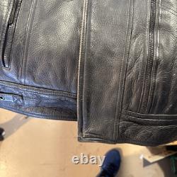 Harley-Davidson Men's Leather Riding Jacket W Liner Med RN 103819 CA 03402