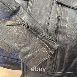 Harley-Davidson Men's Leather Riding Jacket W Liner Med RN 103819 CA 03402