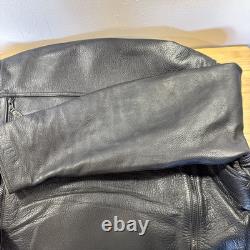 Harley-Davidson Men's Leather Riding Jacket W Liner Med RN 103819 CA 03402