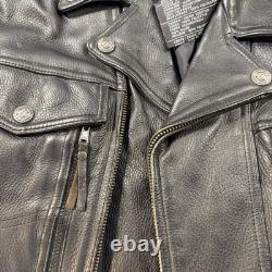 Harley-Davidson Men's Leather Riding Jacket W Liner Med RN 103819 CA 03402
