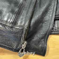 Harley-Davidson Men's Leather Riding Jacket W Liner Med RN 103819 CA 03402