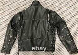 Harley Davidson Men's (M. +) PANHEAD' Convertible Leather Jacket, Patina